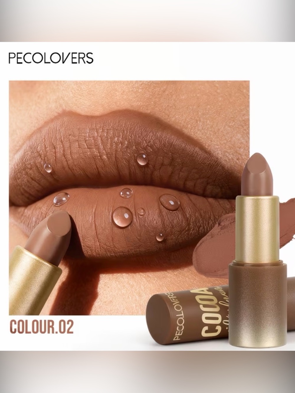 Cocoa Nude Lipstick - Warm Brown Shade